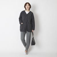 DRESS HERSELF/裾スリットパンツウォームシルク